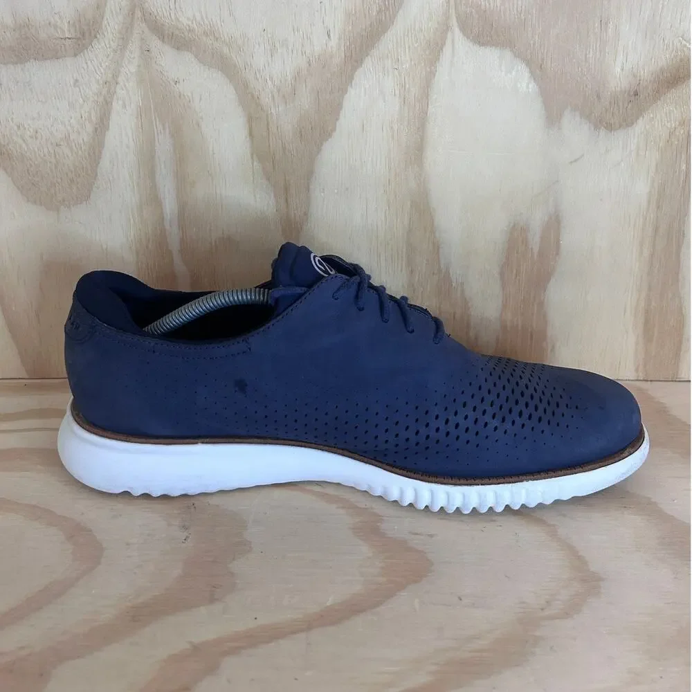 Cole Haan - 2.ZeroGrand Laser Wingtip - Oxfords - Blue - Men's - 12M - C23806